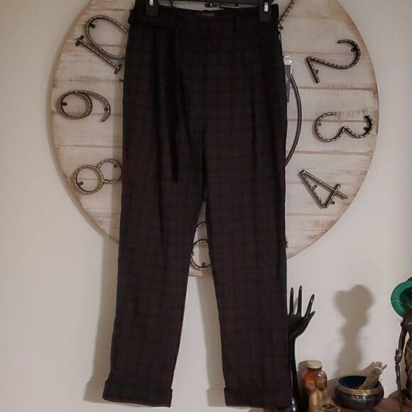 Red & green plaid dress pants - Picture 1 of 7
